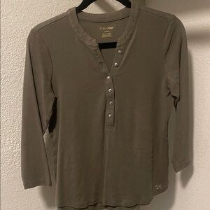 Calvin Klein Olive Green Top